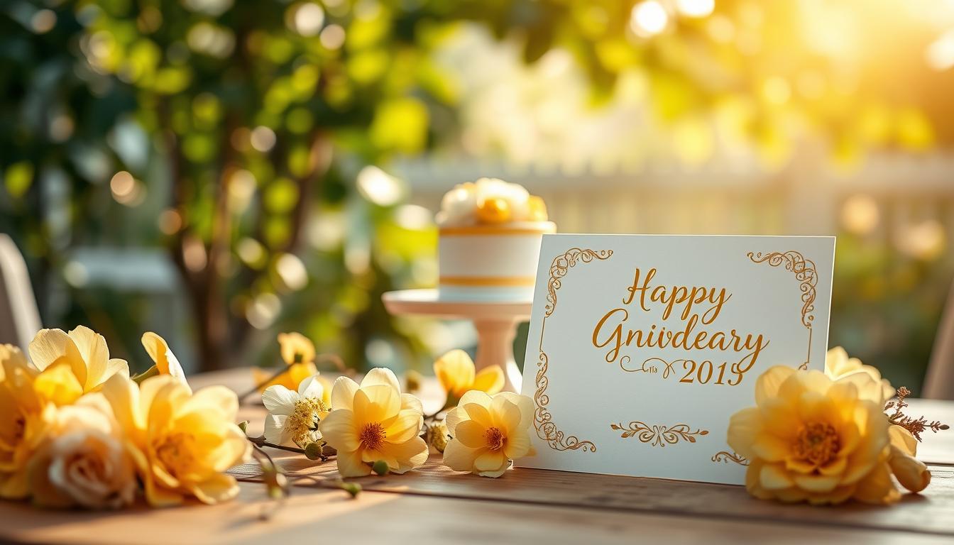 Kurze Glückwünsche zur goldenen Hochzeit