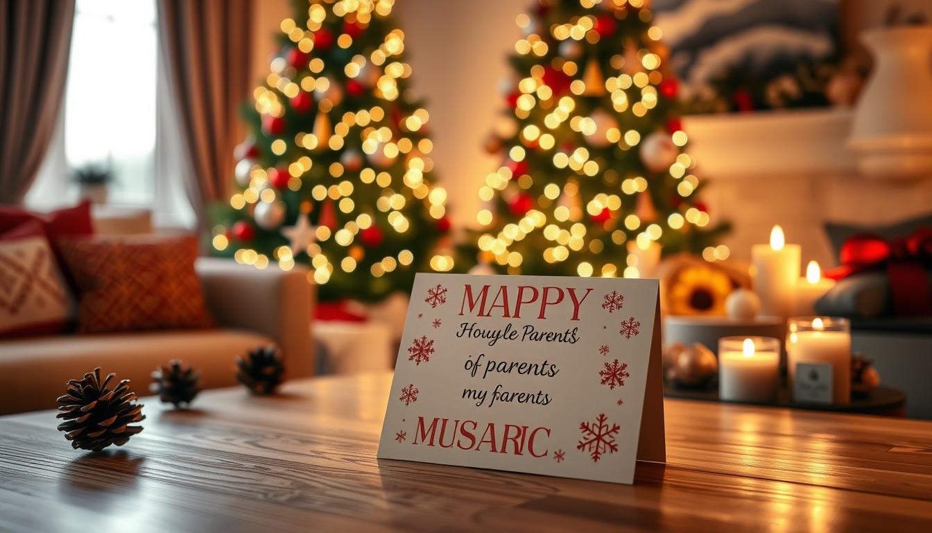 Weihnachtsgruß an die Eltern